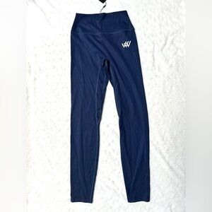 NWT- ROW HOUSE Navy Blue high-waisted athletic leggings